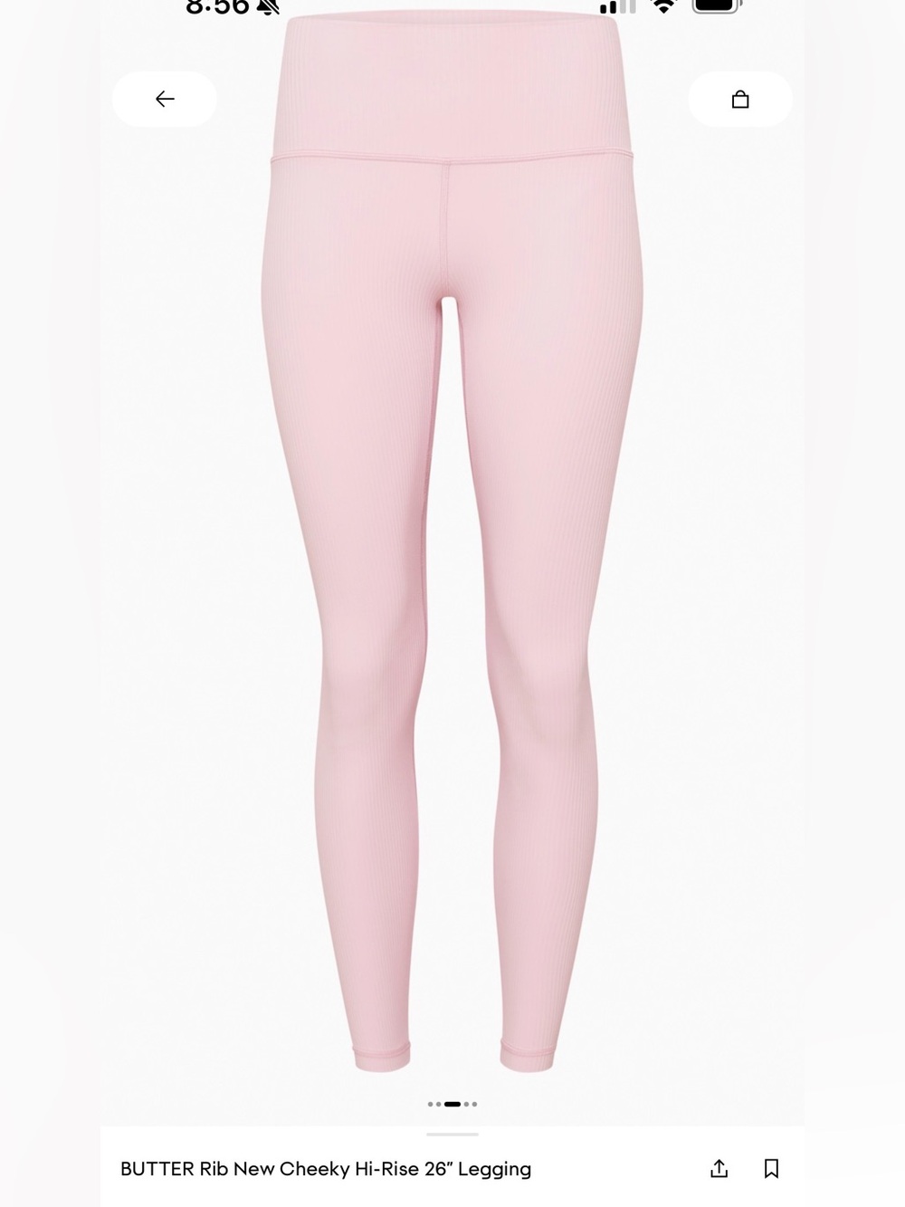 Aritzia Butter Rib High Rise Cheeky Leggings
